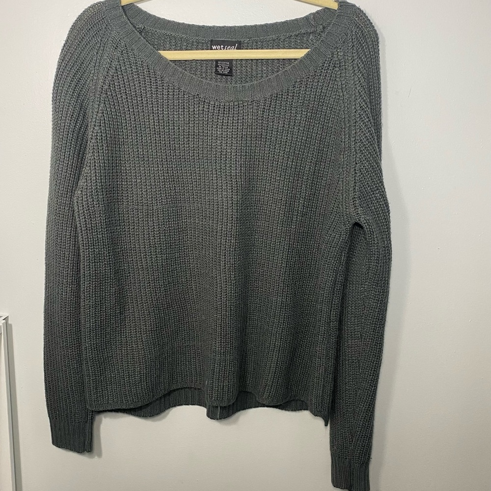 Oversized Grey Sweater Women’s Size Medium